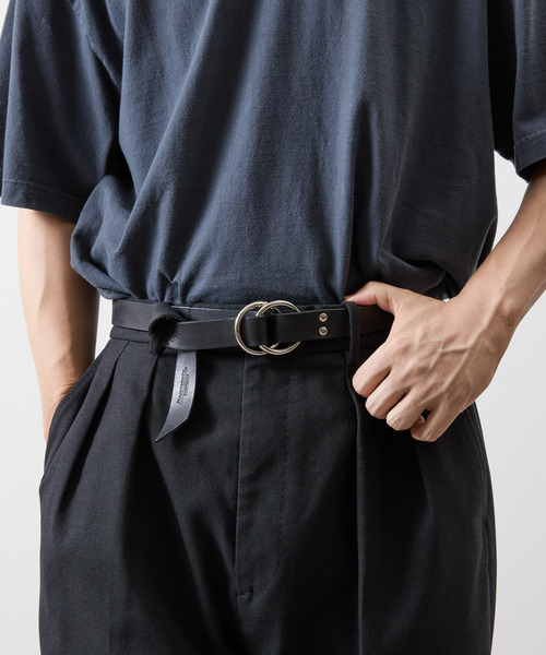 And A（アンドエー） ベルト PADRONE パドローネ / LEATHER RING BELT
