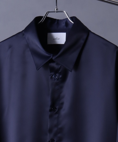 welise(ウェライズ) シャツ 「welise/ウェライズ」ドレープサテン welise(ウェライズ) シャツ 「welise/ウェライズ」ドレープサテン