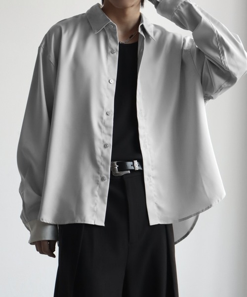 welise(ウェライズ) シャツ 「welise/ウェライズ」ドレープサテン welise(ウェライズ) シャツ 「welise/ウェライズ」ドレープサテン