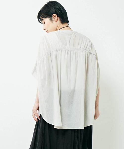 「MELROSE claire」 半袖ブラウス FREE レッド レディース_画像6