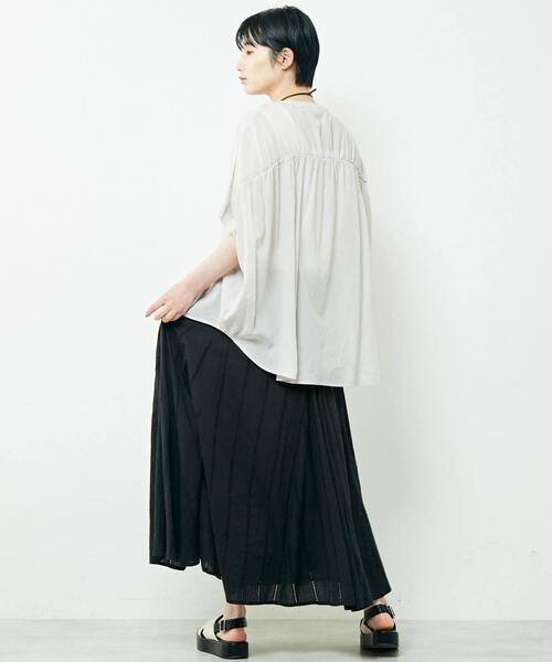 「MELROSE claire」 半袖ブラウス FREE レッド レディース_画像7