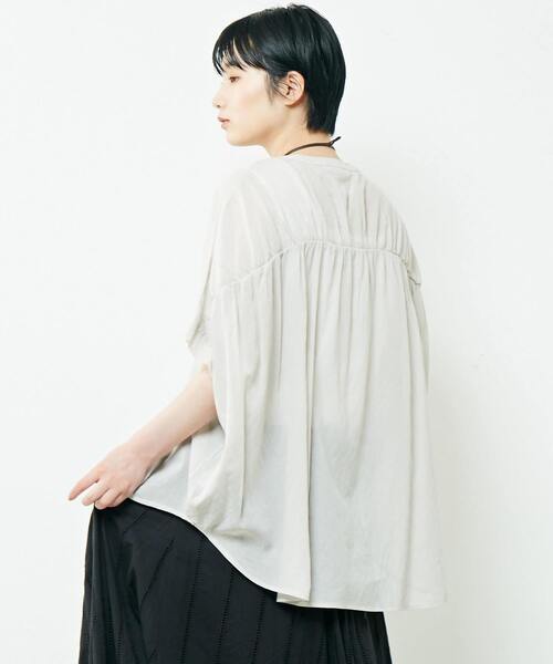 「MELROSE claire」 半袖ブラウス FREE レッド レディース_画像8