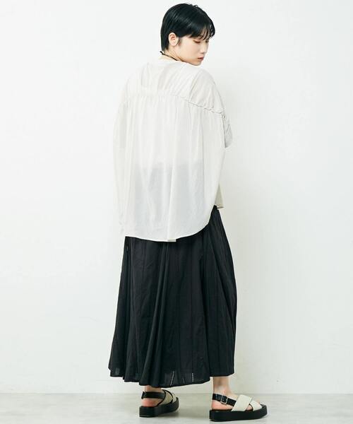 「MELROSE claire」 半袖ブラウス FREE レッド レディース_画像9