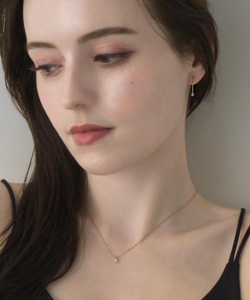 muku ピアス PIERCE / DROP ZIRCONIA レディース : ZOZOTOWN