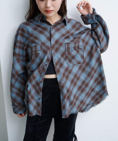 Kastane ブラウス シャツ 「2025AWカタログ/S.Mサイズ展開」ネル
