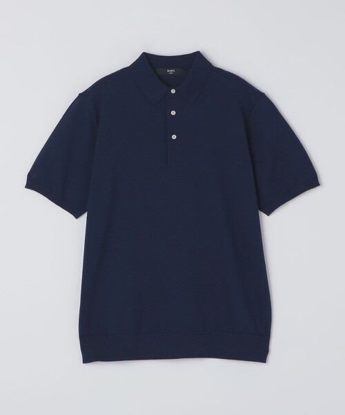 「SHIPS Colors」 半袖ニット MEDIUM ネイビー メンズ_画像5
