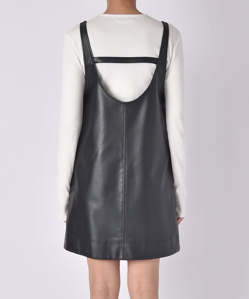 新品未使用⭐︎AKTE フェイクレザーミニワンピース フェイクレザーミニワンピース | AKTE