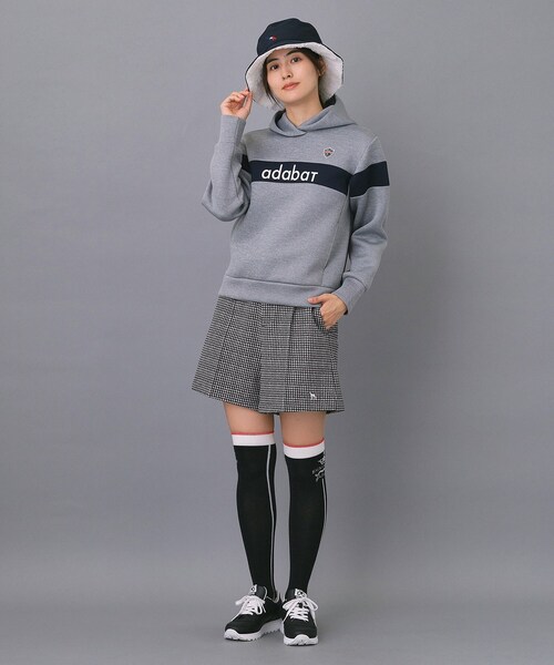 パンツ 「ADABAT NAVY」ハイブリッドダウンキュロット レディースの画像
