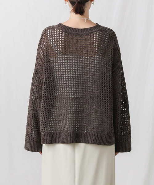 「Gready Brilliant」 「huitieme nid」長袖ニット FREE ブラウン レディース_画像7