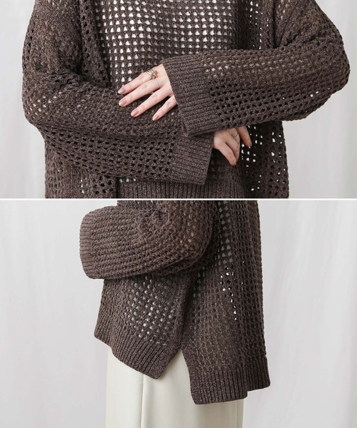 「Gready Brilliant」 「huitieme nid」長袖ニット FREE ブラウン レディース_画像9