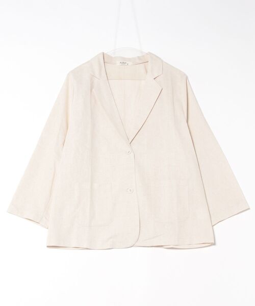 「BLANC FICELLE」 テーラードジャケット M ナチュラル レディース_画像4