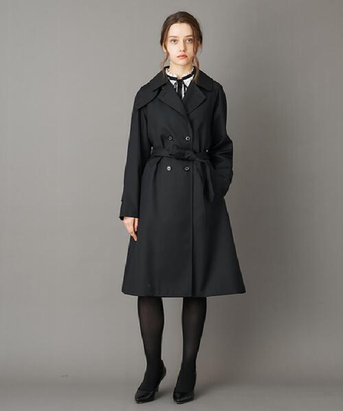 ▼美品✨ドレステリア ウール100％ チェスターコート 2B 濃紺 ビジネス DRESSTERIOR（ドレステリア） コート チェスターコート ウールギャバ