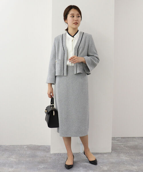 NOLLEY’S ノーリーズ　ツイードジャケット NOLLEY'S 「NOLLEY'S」 ツイードジャケット FREE ネイビー