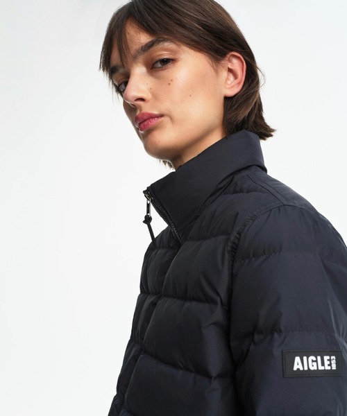 AIGLE ネイビー キルティング　ダウンジャケット 36 エーグル AIGLE キルティングインサレーションジャケット （ネイビー