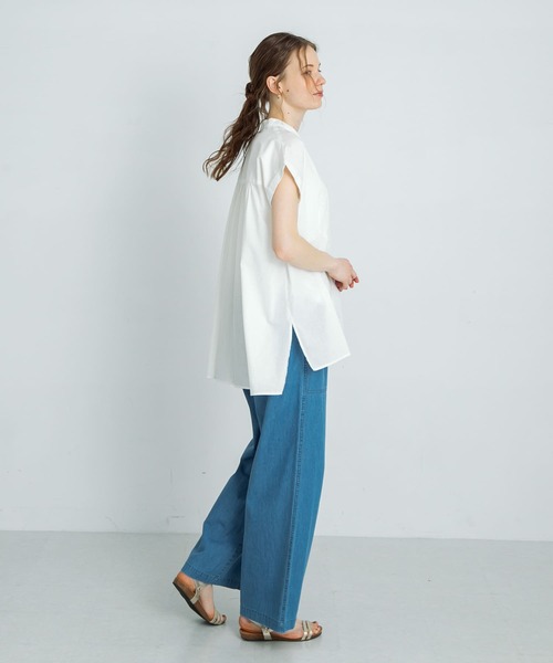 「URBAN RESEARCH Sonny Label」 半袖ブラウス FREE ブラック レディース_画像9