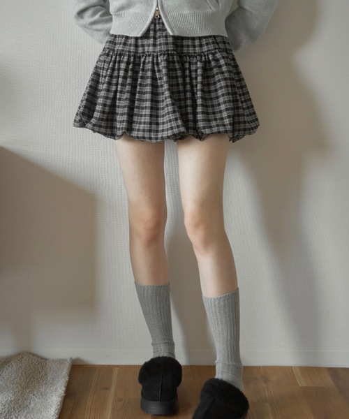 Birthday room（バースデイルーム） スカート チェックバルーン