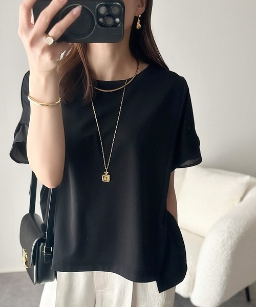 「classicalelf」 半袖カットソー X-LARGE ブラック レディース_画像2