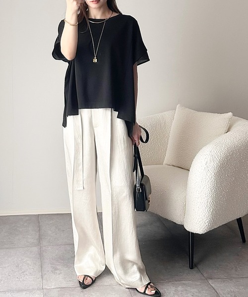 「classicalelf」 半袖カットソー X-LARGE ブラック レディース_画像4