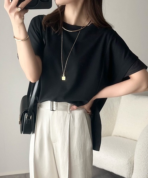 「classicalelf」 半袖カットソー X-LARGE ブラック レディース_画像6