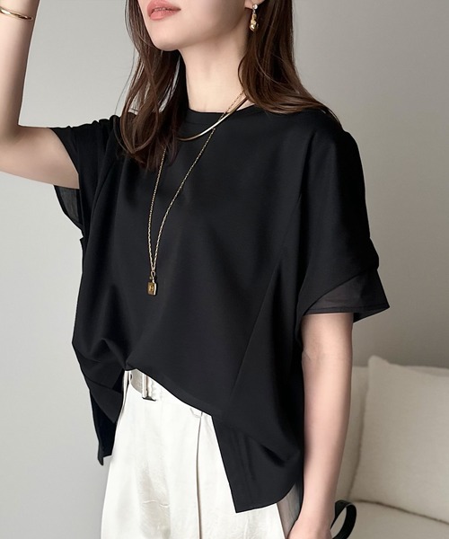 「classicalelf」 半袖カットソー X-LARGE ブラック レディース_画像7