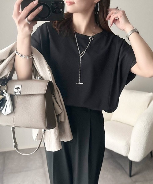 「classicalelf」 半袖カットソー X-LARGE ブラック レディース_画像8