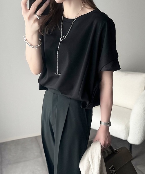 「classicalelf」 半袖カットソー X-LARGE ブラック レディース_画像9