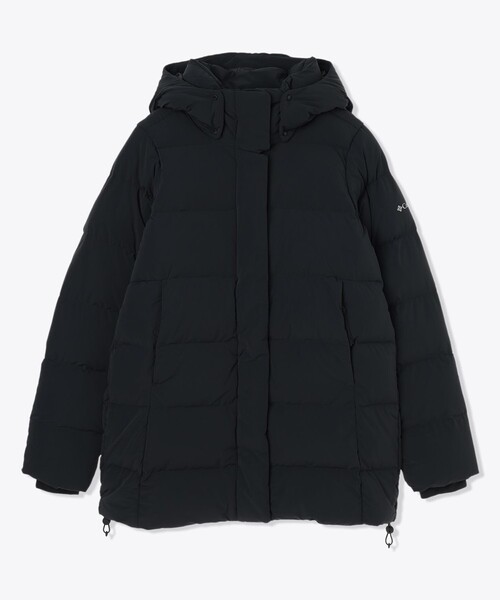 Columbia 黒 ダウンコート　フード付き Columbia コート アウター 撥水 ストレッチ Columbia／ウィメンズ