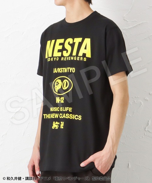 「NESTA BRAND」 半袖Tシャツ S ブラック メンズ_画像4