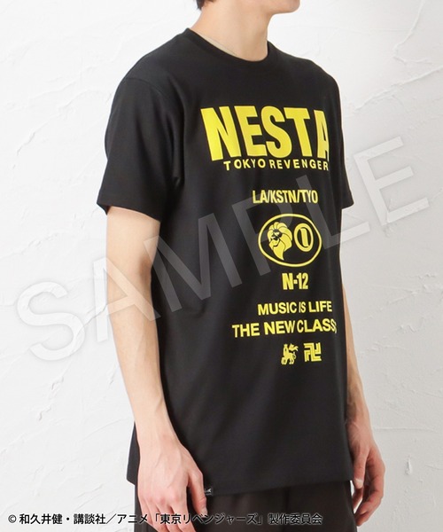「NESTA BRAND」 半袖Tシャツ S ブラック メンズ_画像5