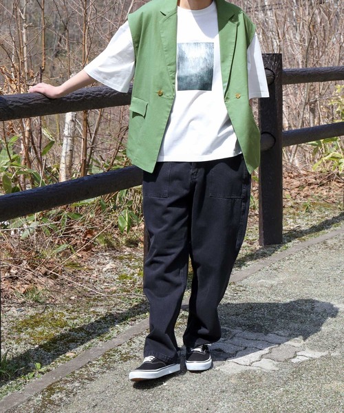 「ZIP FIVE」 ベスト MEDIUM ブラック メンズ_画像4