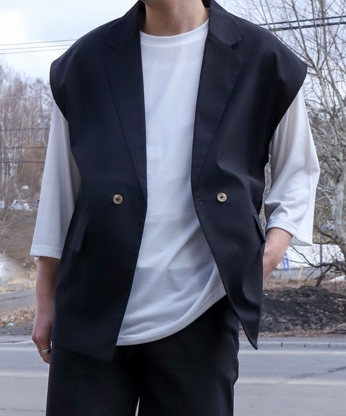 「ZIP FIVE」 ベスト MEDIUM ブラック メンズ_画像7