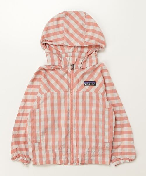 patagonia（パタゴニア） 「KIDS」チェック柄ブルゾン 2T ピンク