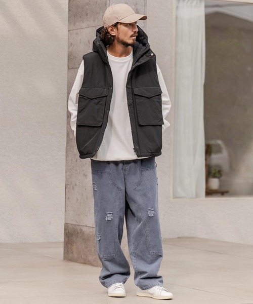 CAMBIO（カンビオ） ベスト ジレ mcg3736-ロクヨンクロス中綿