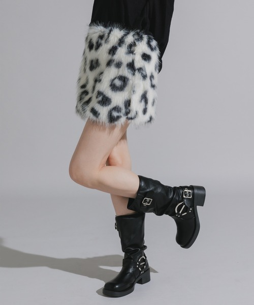 Chick スカート Faux Fur Knit Mini Skirt / フェイクファーニットミニ