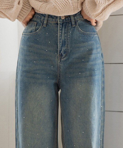 DAY CLOSET ジーンズ デニム デニムパンツ 「ウォッシュ加工/穿くだけ