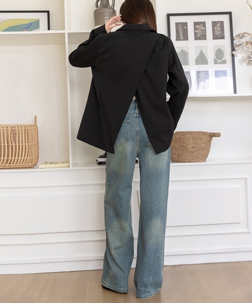 DAY CLOSET ワイドパンツ ジーンズ デニム デニムパンツ 「ウォッシュ