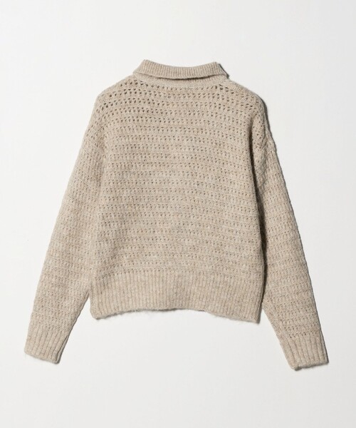 A DAY IN THE LIFE カーディガン クロップド ポロカーディガン