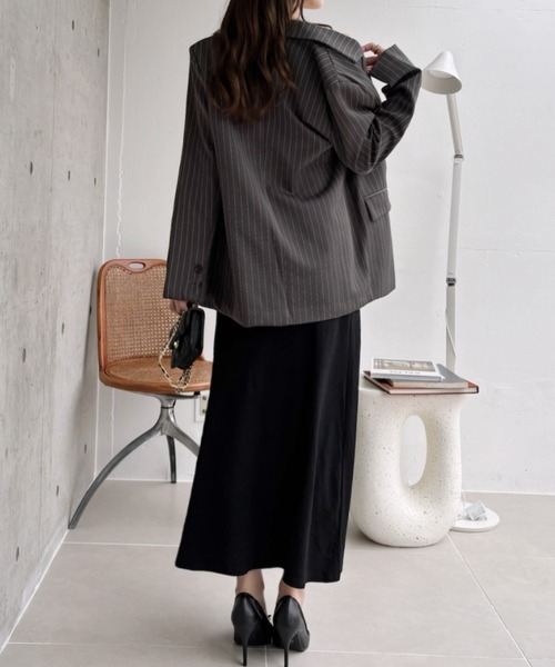 「Eclat one」 キャミソールワンピース FREE ネイビー レディース_画像4