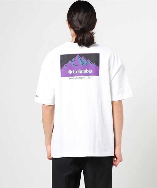 「Columbia」 半袖Tシャツ L ベージュ メンズ_画像2