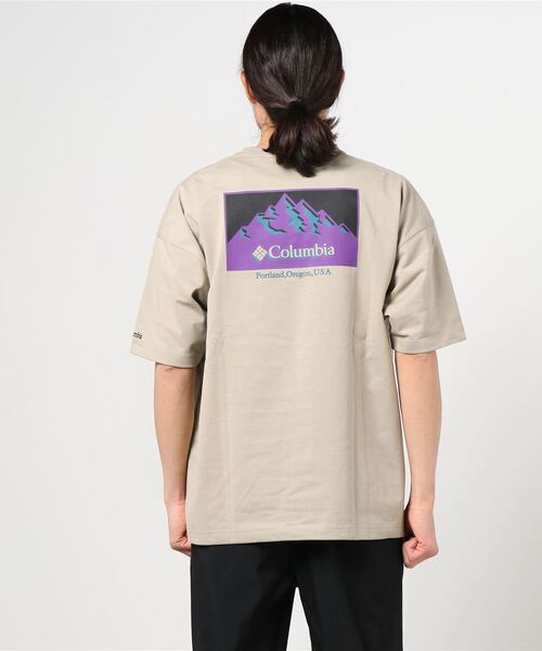 「Columbia」 半袖Tシャツ L ベージュ メンズ_画像3