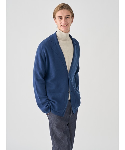 JOHN SMEDLEY（ジョンスメドレー） セーター ニット ラペルカラー 長袖