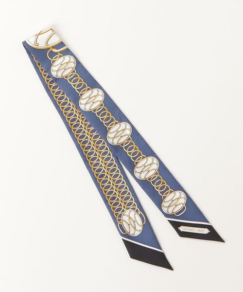 HERMES 「HERMES」 ツイリースカーフ - ブルー レディース : ZOZOTOWN