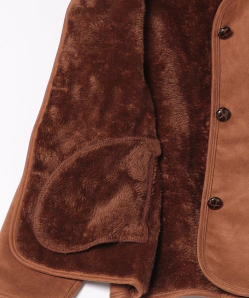 ムートンコート ボアコート ラグジュアリー スエード × フリース