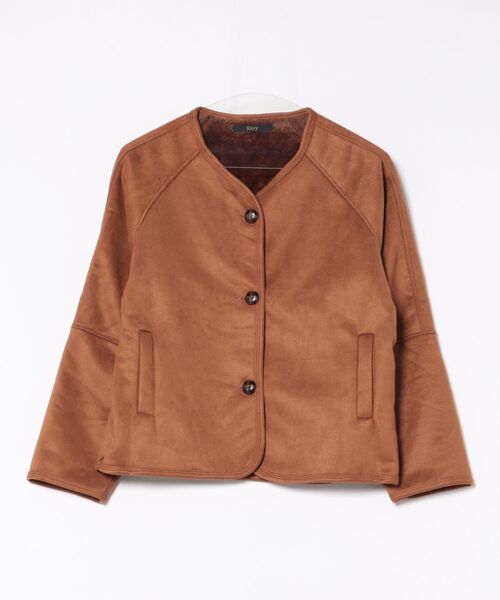 ムートンコート ボアコート ラグジュアリー スエード × フリース