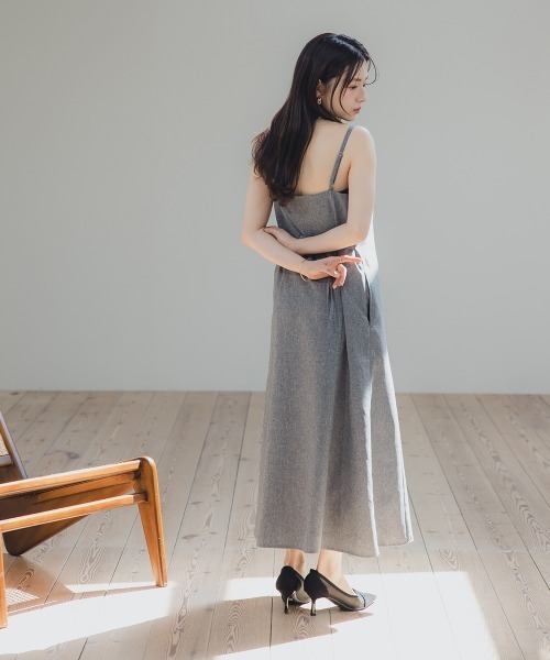 「Petitjo」 キャミソールワンピース - グレー レディース_画像5