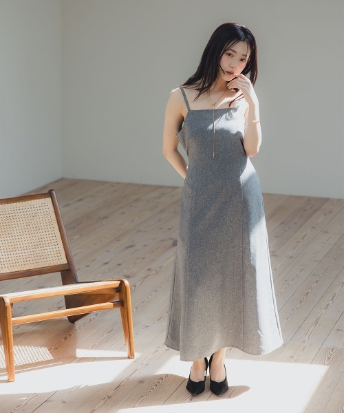 「Petitjo」 キャミソールワンピース - グレー レディース_画像6