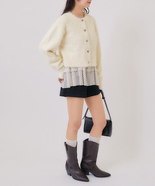 mystic（ミスティック） カーディガン 「ふわふわの触り心地/今すぐお