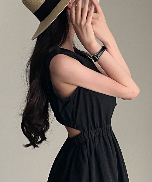 「FREE STYLISTS」 「clockworkorange」ノースリーブワンピース FREE ブラック レディース_画像5