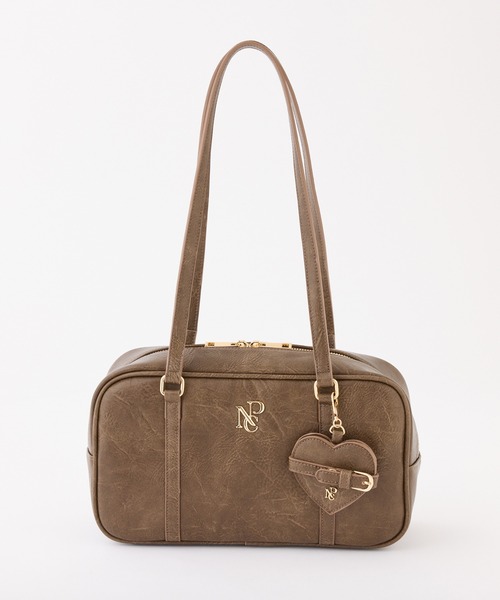 one after another NICE CLAUP ボストンバッグ ハートミラー付き