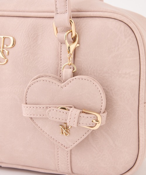 one after another NICE CLAUP ボストンバッグ ハートミラー付き